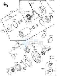 VN 1500 B [VULCAN 88 SE] (B1-B3) [VULCAN 88 SE] drawing STARTER MOTOR