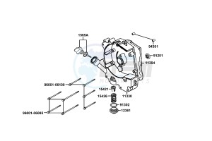 AGILITY DELIVER 50cc drawing Right Crankcase Cover