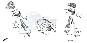 XL700V9 ED drawing CRANKSHAFT/PISTON