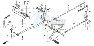 VT750CA drawing PEDAL