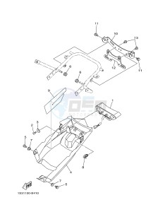 YFM700R YFM7RSEB RAPTOR 700 SPECIAL EDITION (1ASH 1ASJ 1ASG) drawing TAILLIGHT