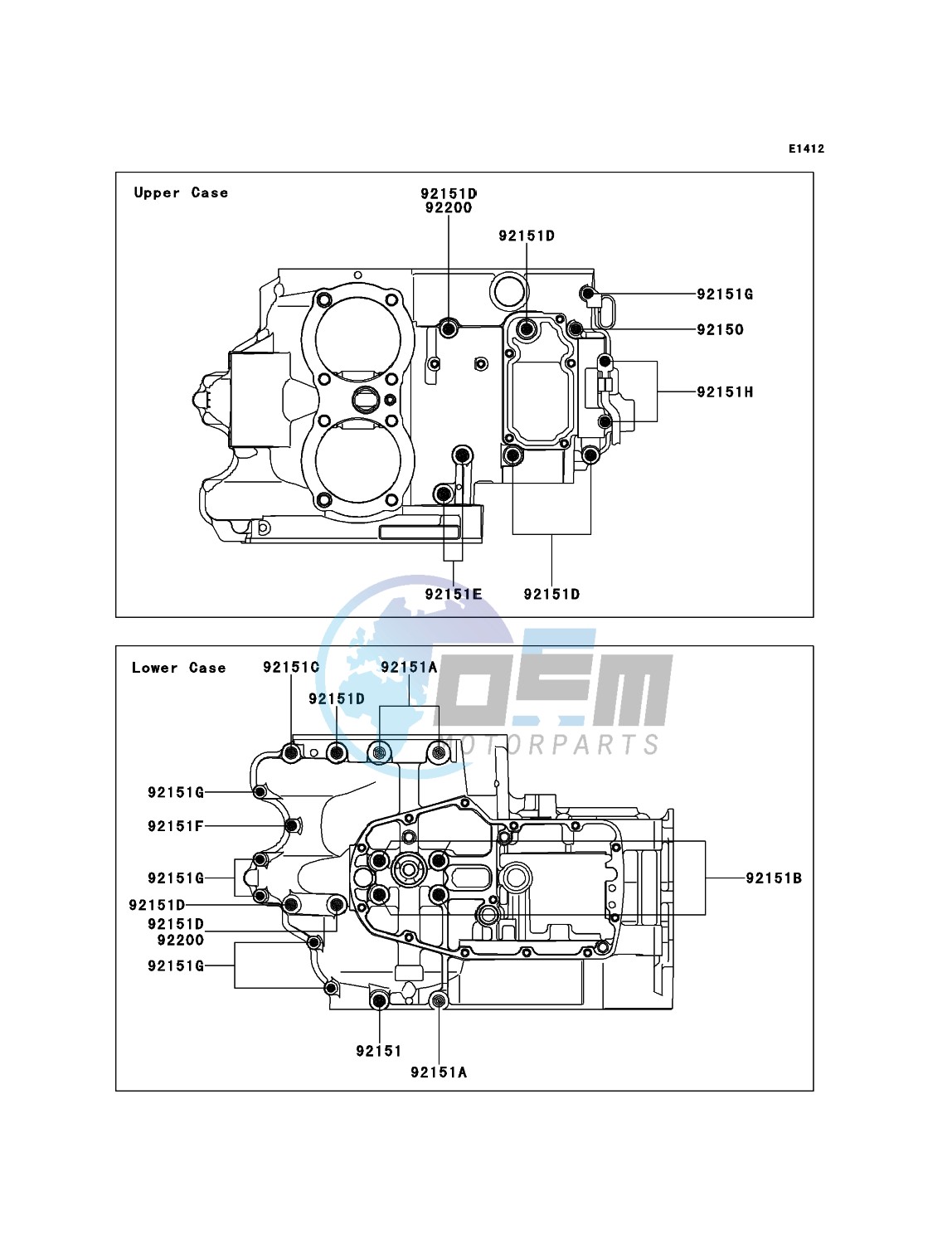 Crankcase Bolt Pattern