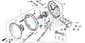 CMX250C REBEL drawing HEADLIGHT