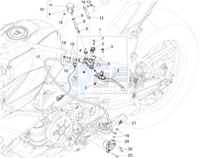 ETV 1200 Caponord Rally (EMEA, APAC) drawing Clutch control