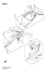 GSX-R750 (E21) drawing FRAME COVER