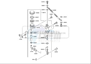 ZZR 600 (EU) drawing REAR MASTER CYLINDER