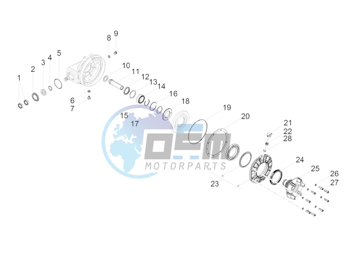 Rear transmission / Components