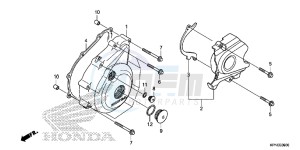 GLR1251WHF CB125F UK - (E) drawing LEFT CRANKCASE COVER