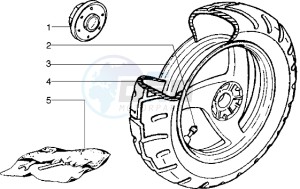 Runner 50 drawing Rear Wheel