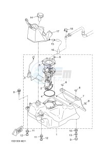 YP400RA X-MAX 400 ABS X-MAX (1SD8 1SD8 1SD8) drawing FUEL TANK