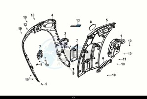 FIDDLE IV 125 (XG12W1-IT) (M0) drawing FRONT COVER