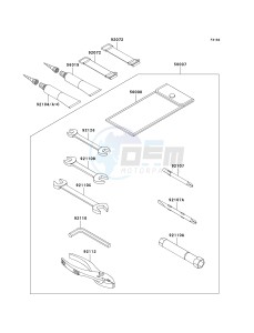 JT 1500 C [ULTRA LX] (C7F-C8F ) C8F drawing OWNERS TOOLS