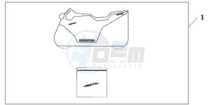 CBR600RA9 BR / ABS MME - (BR / ABS MME) drawing INDOOR CYCLE COVER