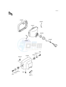 KLF 400 B [BAYOU 400 4X4] (B1-B3) [BAYOU 400 4X4] drawing HEADLIGHT-- S- -