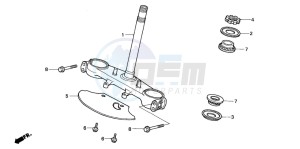 NX500 DOMINATOR drawing STEERING STEM