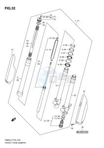 RM85 (P03) drawing FRONT FORK DAMPER