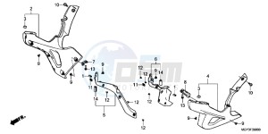 VFR800XD CrossRunner - VFR800X UK - (E) drawing LOWER COWL