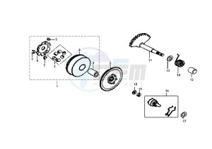 MASK EU2 - 50 cc drawing DRIVING PULLEY