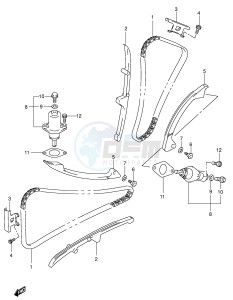 SV650 (E2) drawing CAM CHAIN