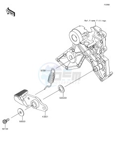 Z650 ER650HJF XX (EU ME A(FRICA) drawing Brake Pedal