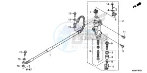 CRF250RF CRF250R Europe Direct - (ED) drawing RR. BRAKE MASTER CYLINDER