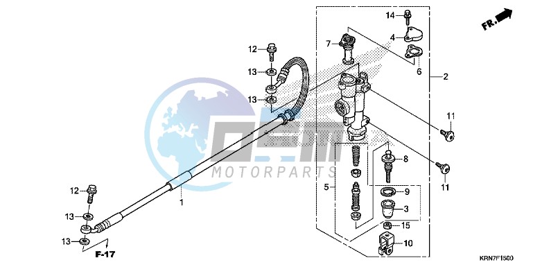 RR. BRAKE MASTER CYLINDER