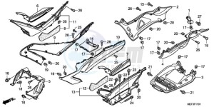 FJS400D9 SI - (SI) drawing FLOOR STEP/UNDER COVER (F JS400D9/FJS400A)