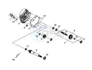 ORBIT II 50 TS L1-L6 drawing MISSION CASE - DRIVE SHAFT