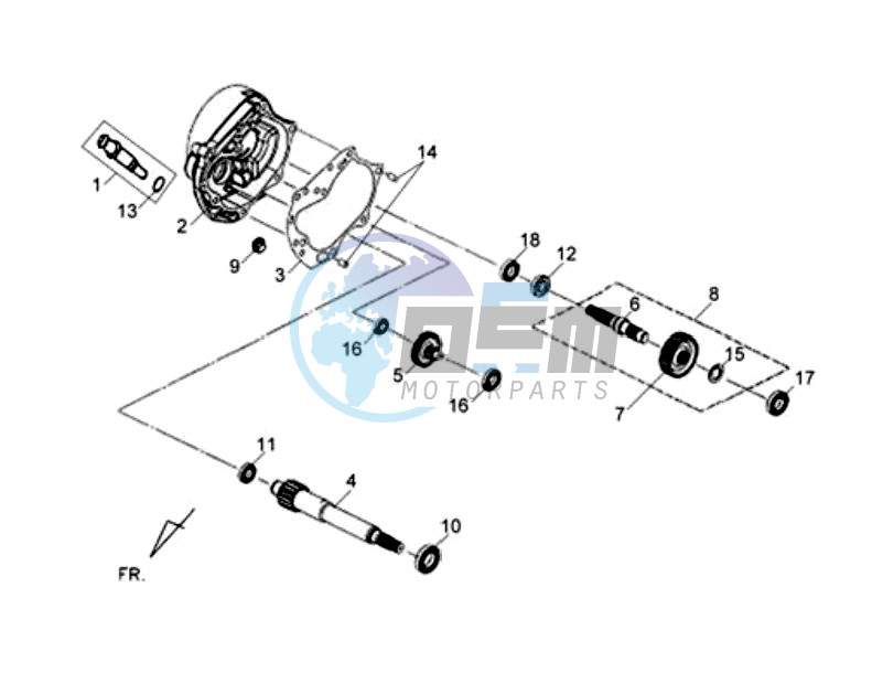 MISSION CASE - DRIVE SHAFT