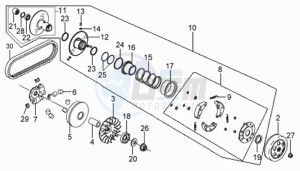 MIO 100 drawing CLUTCH / V-SNAAR