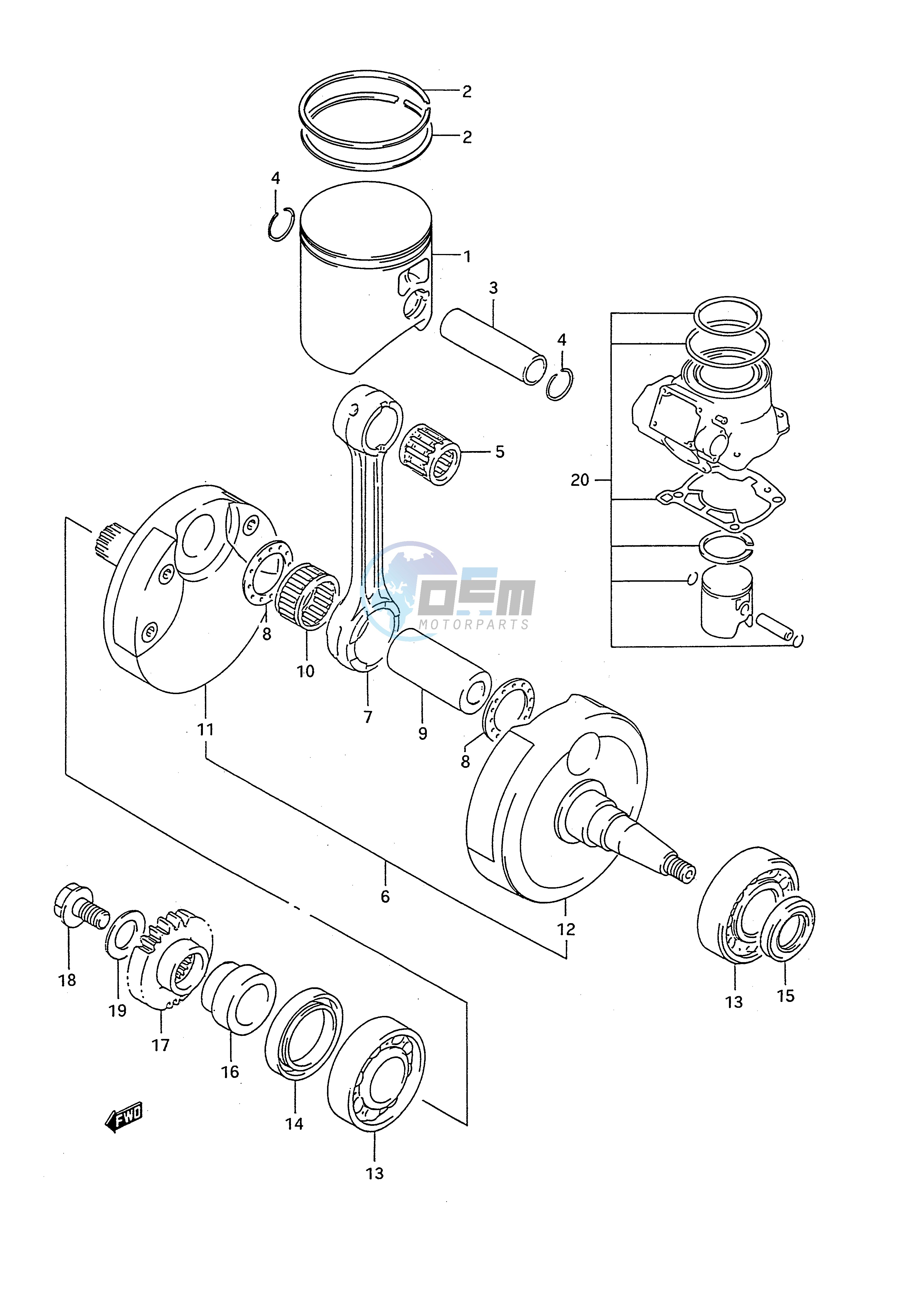 CRANKSHAFT (MODEL R S)