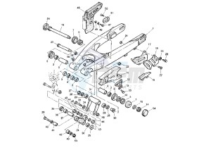 TT R 600 drawing REAR ARM