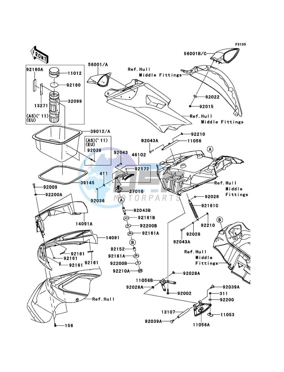 Hull Front Fittings