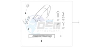 CBR1000RA9 Korea - (KO / ABS MME) drawing HUGGER PEARL SIREN BLUE