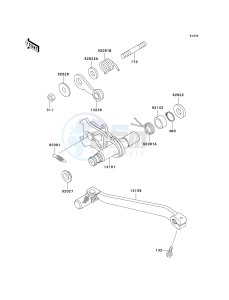 KLX 250 D [KLX250R] (D2-D4) [KLX250R] drawing GEAR CHANGE MECHANISM