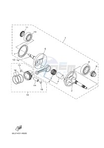 MWS150 MWS150-A TRICITY 155 (BB89) drawing CRANKSHAFT & PISTON