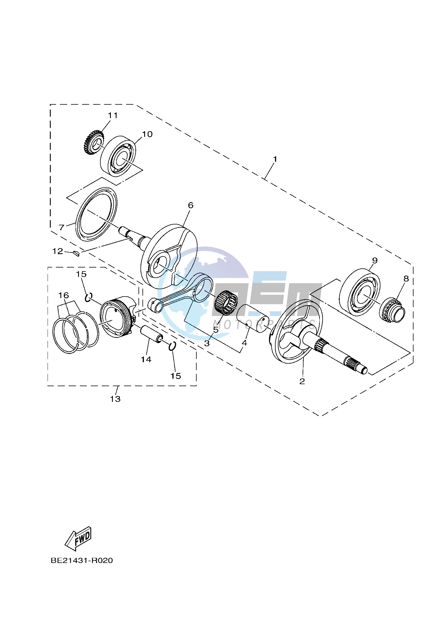 CRANKSHAFT & PISTON