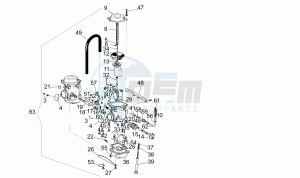 Pegaso 650 drawing Carburettor