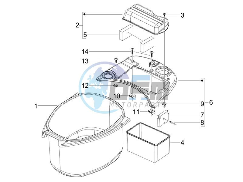 Helmet housing - Undersaddle