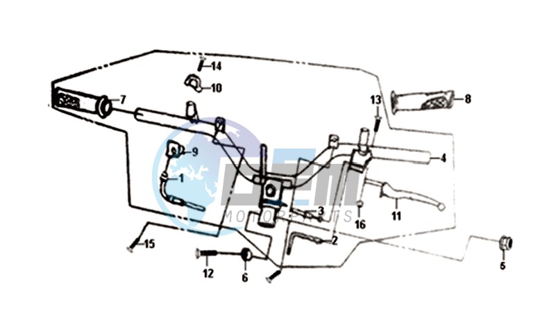 HANDLEBAR / BRAKE LEVERS /CABLES