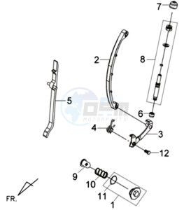 WOLF 125 EFI drawing CHAIN / CHAIN TENSIONER / CHAIN GUIDE