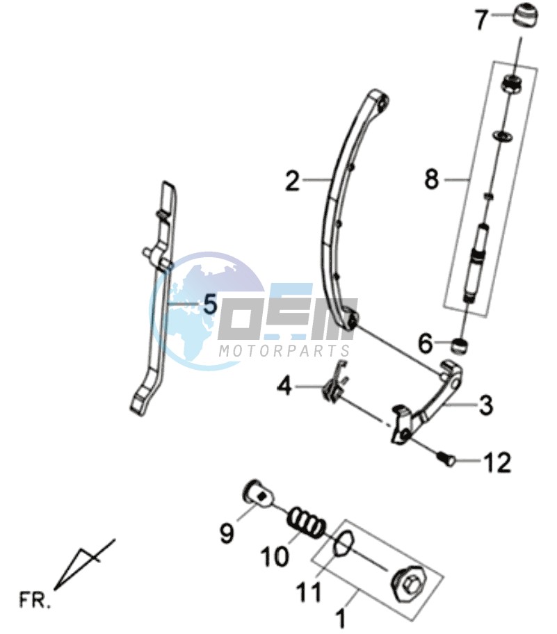 CHAIN / CHAIN TENSIONER / CHAIN GUIDE