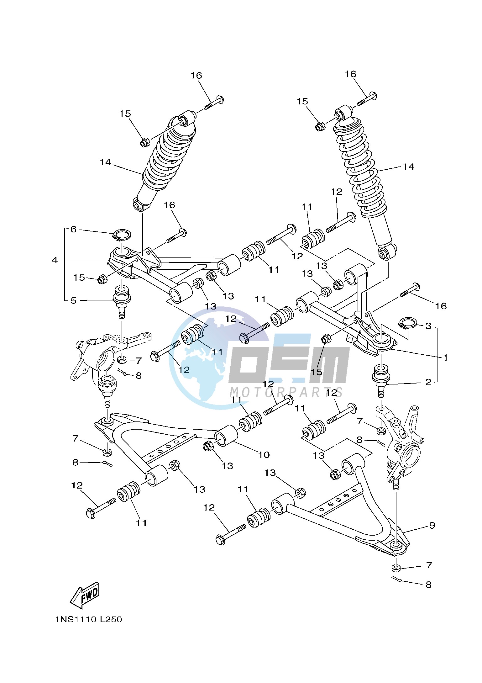 FRONT SUSPENSION & WHEEL