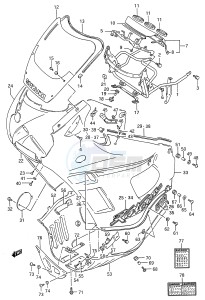 GSX600F (E28) Katana drawing COWLING (MODEL L)