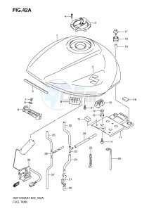 GSF1250 (E2) Bandit drawing FUEL TANK (MODEL K9)