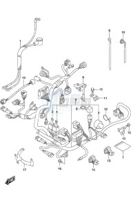 DF 20A drawing Harness Remote Control w/Power Tilt