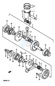 RGV250 1989 drawing CRANKSHAFT