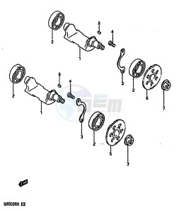 DR600R (E2) drawing CRANK BALANCER