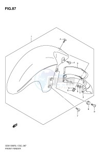 GSX1300R (E2) Hayabusa drawing FRONT FENDER