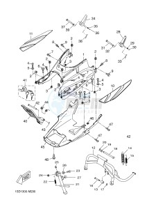 YP400R X-MAX 400 X-MAX 400 (1SD1 1SD1 1SD1) drawing STAND & FOOTREST